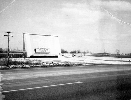 Northside Drive-In Theatre - Rare Shot Of Original Screen From Harry Mohney And Curt Peterson